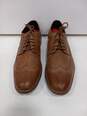 Men's Rockport Tan Smooth Leather Lace-Up Wingtip Oxfords Size 10 image number 2