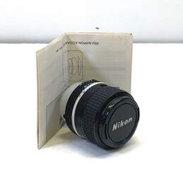 Nikon 100mm 1:2.8 Series E Prime F-Mount Camera Lens