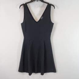 Zara Women Black Midi Knit Sweater Dress Sz M