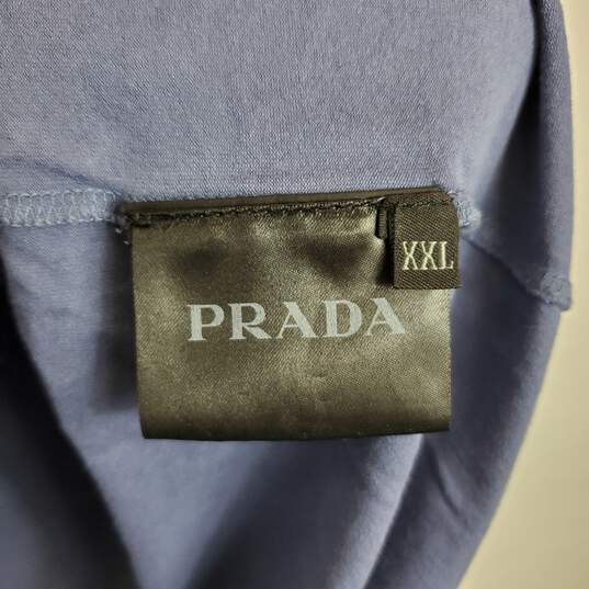 Prada Men Blue Pocket T Shirt XXL image number 4