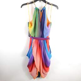 New York & Co Women Multicolor Halter Dress M NWT alternative image