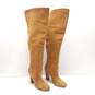 Report Women's Liola Brown Leather Tall Boots Size 6 image number 3