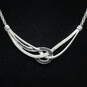 Sterling Silver Diamond Accent Necklace (17.0in) - 7.9g image number 1