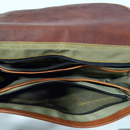 Komal's Passion Brown Leather Messenger Bag image number 4