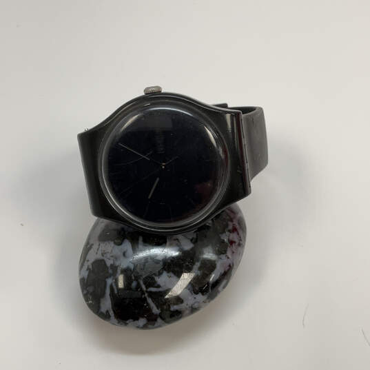 Designer Swatch SR11030SW Water Resistant Black Dial Analog Wristwatch image number 1