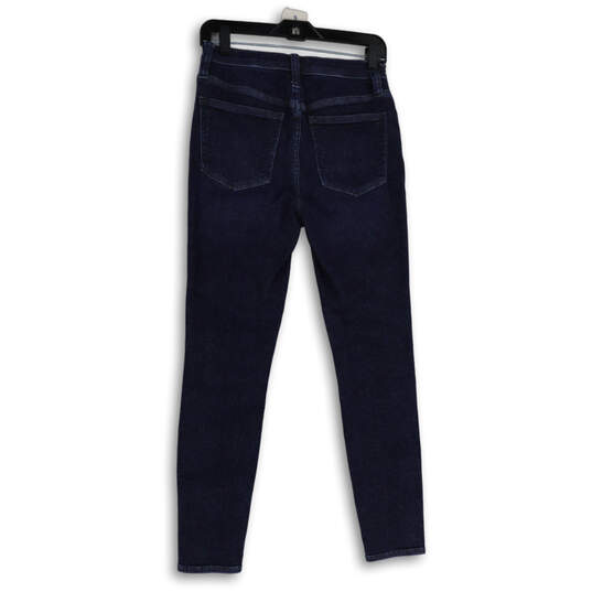 Womens Blue Denim Medium Wash 5-Pocket Design Skinny Leg Jeans Size 26 image number 2