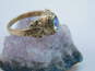 Vintage 10K Yellow Gold Blue Spinel 2001 Herbert H. Dow H.S. Class Ring 2.9g image number 6