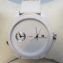 Tommy Hilfiger 42mm Men's Cool Sport White Silicone Watch 52.0g
