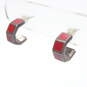 Bundle of 3 Pairs Sterling Silver Earrings - 11.7g image number 2