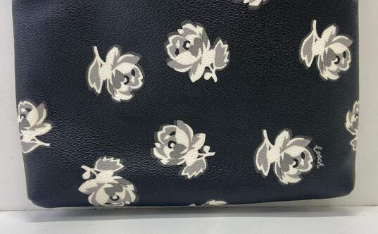 Coach Floral Print Crossbody Bag, Black, White, Grey image number 7