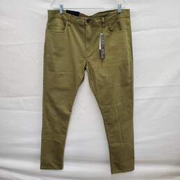 NWT Jachs New York MN's Olive Army Green Cotton Blend Pants Size 36x 30