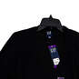 NWT Womens Black Knitted V-Neck Long Sleeve Pullover Sweater Size XXL image number 3
