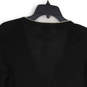 NWT Womens Black Knitted V-Neck Button Front Cardigan Sweater Size M image number 4