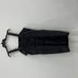 NWT Womens Black Denim Pockets Sleeveless Button Front Mini Dress Size 12 image number 2