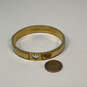 Designer Kate Spade Gold-Tone Pave Clear Crystals Hinge Bangle Bracelet image number 3