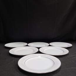 Bundle of 6 Noritake Cumberland Pattern Salad/Lunch Plates