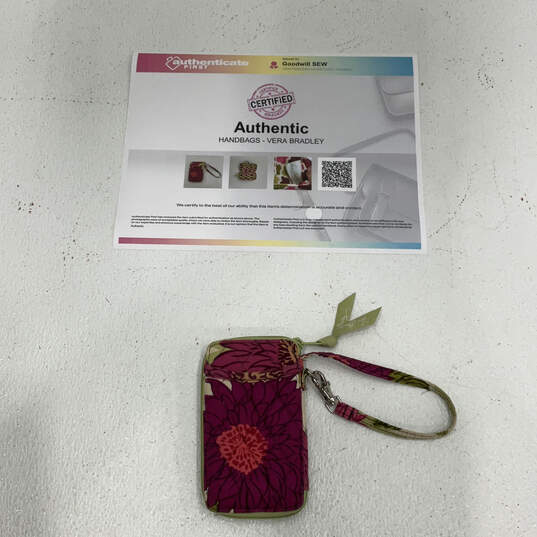 Authentic Womens Multicolor Floral Inner Pocket Zip Around Wristlet Wallet image number 2