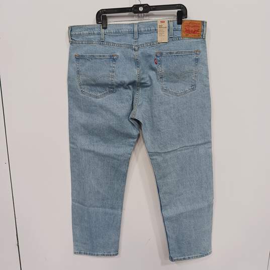 Levi's 505 Regular Stretch Light Blue Jeans Size 42X30 NWT image number 5