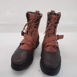 Polo by Ralph Lauren Men's Tavin Brown Leather Boots Size 12D alternative image