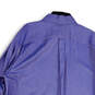 Mens Purple Classic Long Sleeve Collared Button-Up Shirt Size 18-36T image number 3
