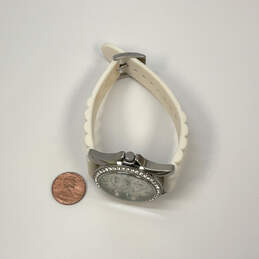 Designer Fossil ES-2344 Silver-Tone Stainless Steel Round Analog Wristwatch alternative image