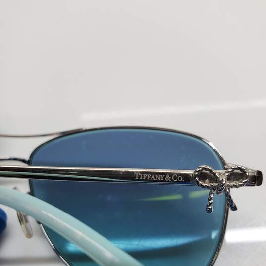 AUTHENTICATED TIFFANY & CO TF3044 6001/45 AVIATORS W/ CASE image number 6