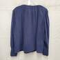 Velvet By Graham & Spencer100% Cotton Blue Gauze Blouse Size XS image number 2