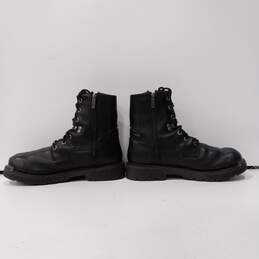 Men's Black Leather Boots Size 10M alternative image