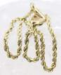 14k Yellow Gold Twisted Rope Chain Bracelet 1.8g image number 3
