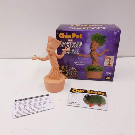 Chia Pet Marvel Guardians of the Galaxy Potted Groot Decorative Planter image number 1