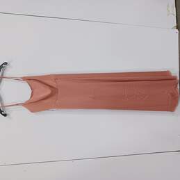 Women's Long Scoop Necked Pink Dress Sz 10 NWT