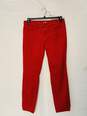 Women's Red Loft Skinny Jeans Size: 29x8 image number 3