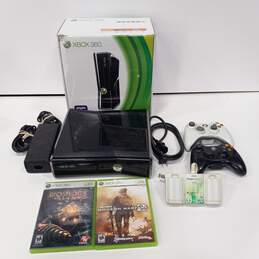 Microsoft Xbox 360 S Console Game Bundle With Controller Battery Charger In Box