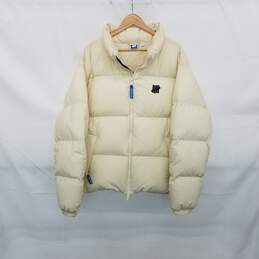 Undefeated Light Yellow Down Puffer Coat WM Size 2XL