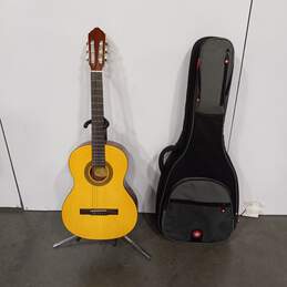 Lucero 6-String Acoustic Guitar & Road Runner Soft Travel Case Model LC100
