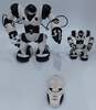 VTG 2004 WowWee Robosapien & Mini Robosapien White Black Robot Toys w/ Remote image number 1