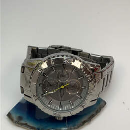 Designer Armitron Silver-Tone Chronograph Round Dial Analog Wristwatch