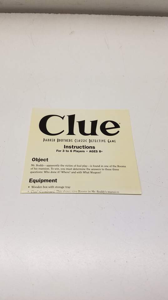 Hasbro Clue Parker Brothers Classic Detective Game image number 6
