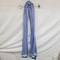 Wm Kate Spade Deep End Blue Candy Striped Oblong Scarf Sz O/S image number 1