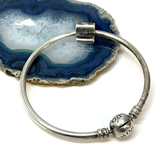 Designer Pandora S925 ALE Sterling Silver Bangle Bracelet With Charm image number 1