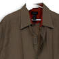 Mens Brown Spotted Pointed Collar Long Sleeve Button-Up Shirt Size XXL image number 1