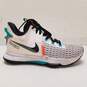 Nike LeBron Witness 5 White Clear Jade Athletic Shoes Men's 9.5 image number 1