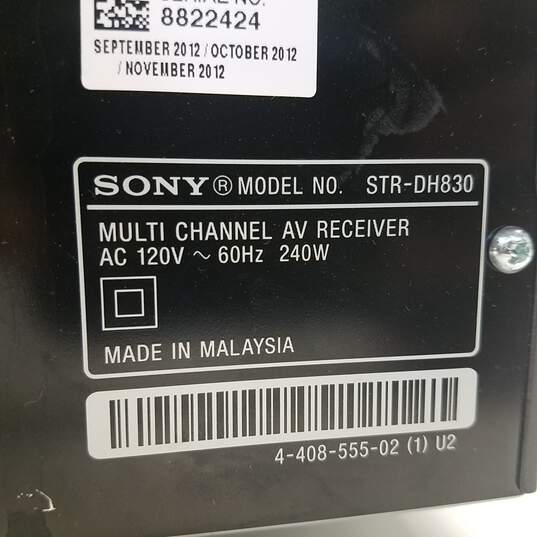 Sony STR-DH830 7.1 Channel AV Receiver image number 5