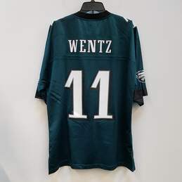 NWT Fanatics Mens Green Philadelphia Eagles Carson Wentz #11 Jersey Size L
