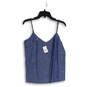 NWT Womens Blue Sleeveless Spaghetti Strap Pullover Camisole Top Size 6 image number 1