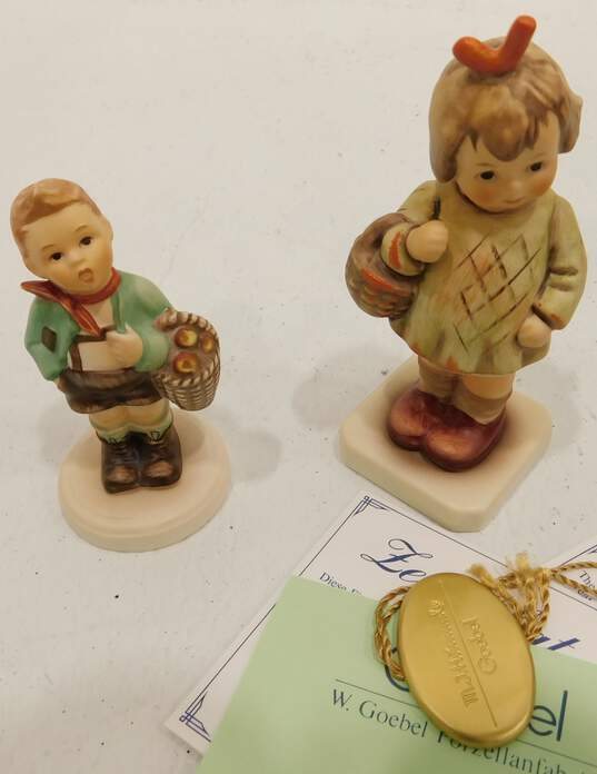 VNTG Hummel by Goebel Brand 284 I Brought You A Gift and 51 Village Boy Figurines w/ Original Boxes (Set of 2) image number 2