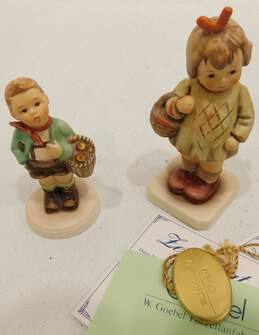 VNTG Hummel by Goebel Brand 284 I Brought You A Gift and 51 Village Boy Figurines w/ Original Boxes (Set of 2) alternative image