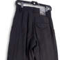 NWT Womens Black High Rise Pleated Front Pockets Wide Leg Dress Pants Sz 0 image number 4