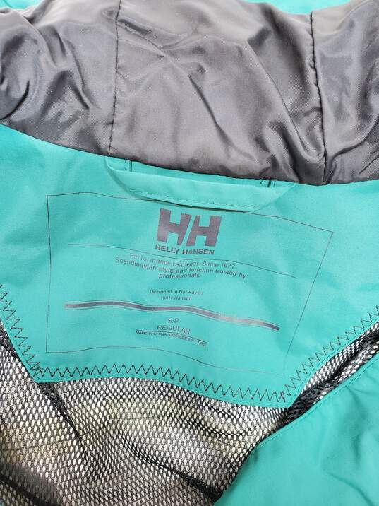 Helly Hansen Long Sleeve Hooded Full Zip Rain Coat Jacket Size S image number 2