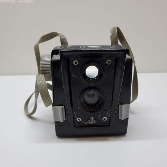 Vintage Tower Bakelite Box Camera Untestedw/ Strap image number 2